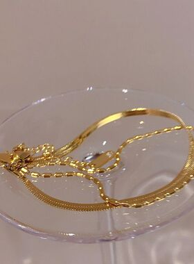 双层蛇骨手链女款2025新款轻奢精致简约高级设计感时尚百搭手饰品