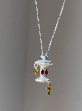 【很多星星】拉丝苹果核项链复古百搭高级感时尚气质小众锁骨链女