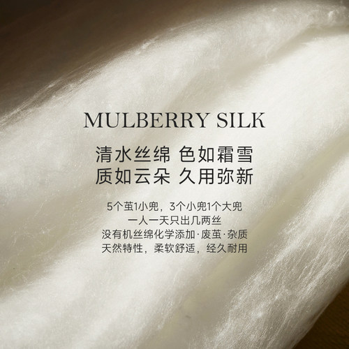 钱皇有机双宫蚕丝被100桑蚕丝官方旗舰店丝绵被结婚子母被子被芯 - 图1