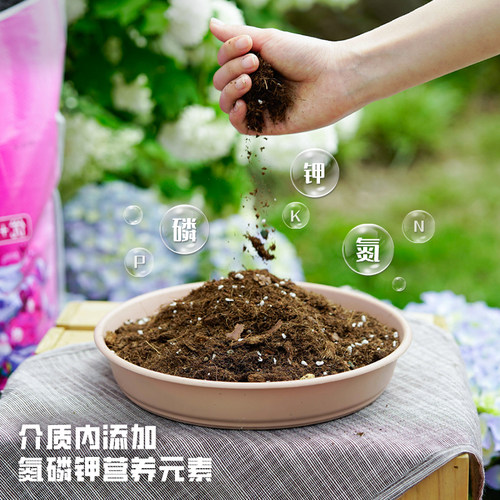 虹越花彩师有机营养土月季蓝莓绣球铁线莲介质多肉土养花通用型土 - 图1