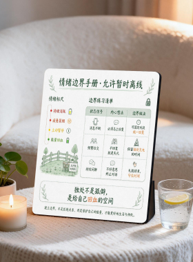 情绪边界手册分清情绪归属摆台