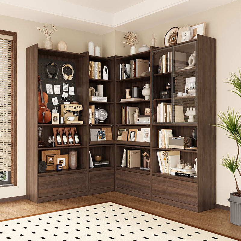 中式复古满墙组合书柜去客厅化一体整墙展示背景柜书房落地储物柜,淘宝优惠券,粉丝福利购,淘宝优惠卷