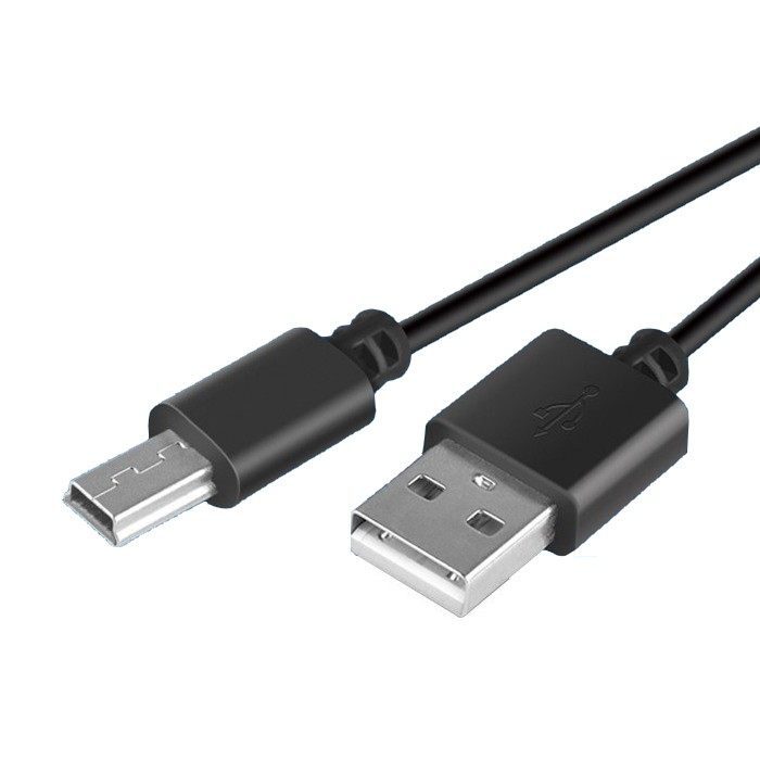 MP3 V3线 T型口mini 5P线充电加长头usb全铜屏蔽数据线充电线黑白 - 图2