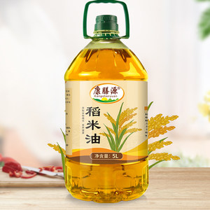 康膳源稻米油5L 当季新鲜米糠油富含谷维素多家用大桶食用油5升