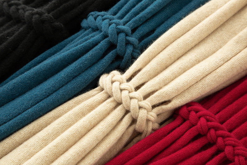 难得的好版型！编织镂空羊绒衫女V领纯羊绒毛衣伞裙长款连衣裙,淘宝优惠券,粉丝福利购,淘宝优惠卷