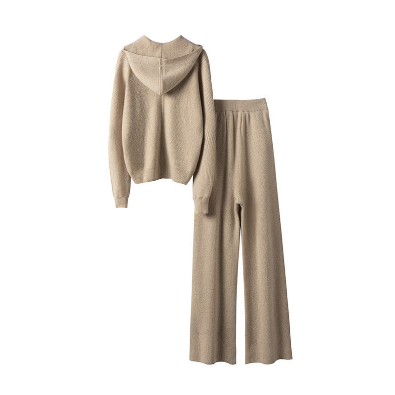 一眼爱上！连帽羊绒衫女卫衣羊绒裤女外穿羊绒套装,淘宝优惠券,粉丝福利购,淘宝优惠卷