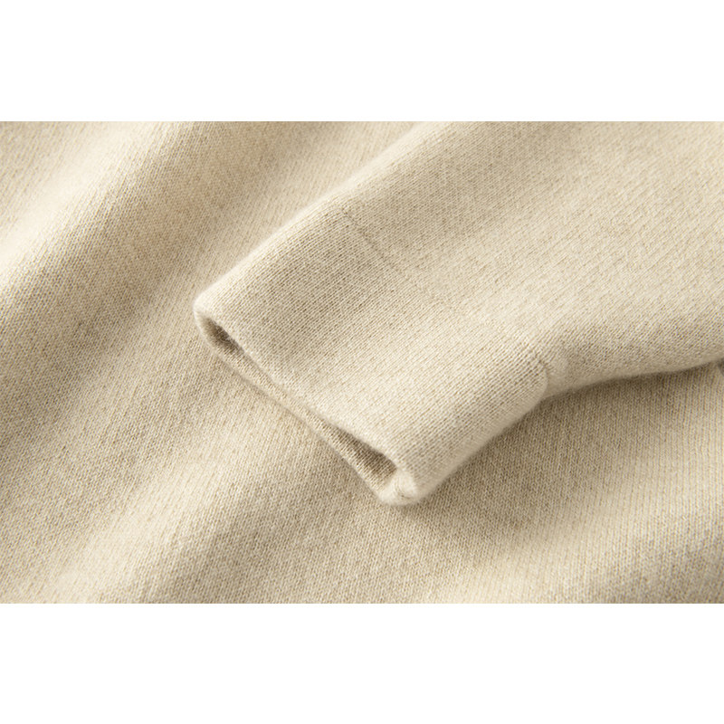 洒脱大气 双面针织 J简廓形中长款连帽羊绒衫女毛衣外套帽衫,淘宝优惠券,粉丝福利购,淘宝优惠卷