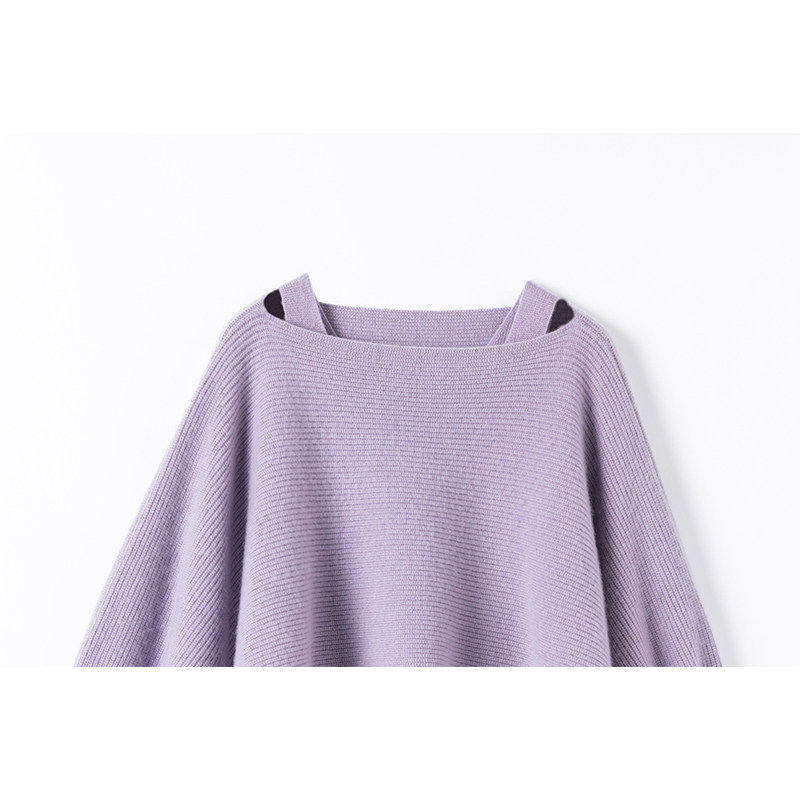 浪漫仙女~可斜肩一字领羊绒衫女纯羊绒毛衣长款吊带连衣裙子套装,淘宝优惠券,粉丝福利购,淘宝优惠卷