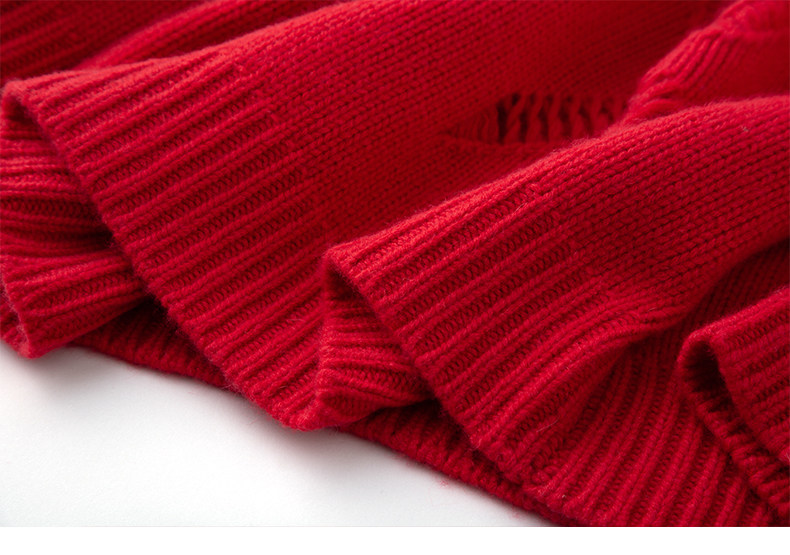 高姿态好货~加厚圆领羊绒衫女100纯山羊绒镂空毛衣宽松外穿针织衫,淘宝优惠券,粉丝福利购,淘宝优惠卷