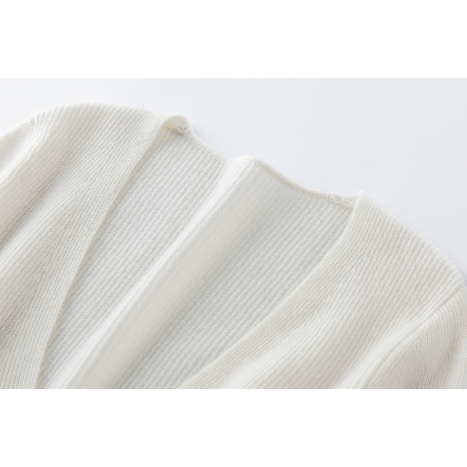 高光时刻的版型！加厚V领羊绒开衫灯笼袖纯羊绒毛衣针织开衫外套