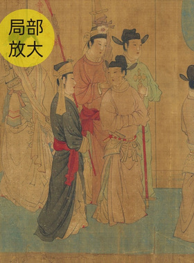 五代南唐周文矩《合乐图》国画