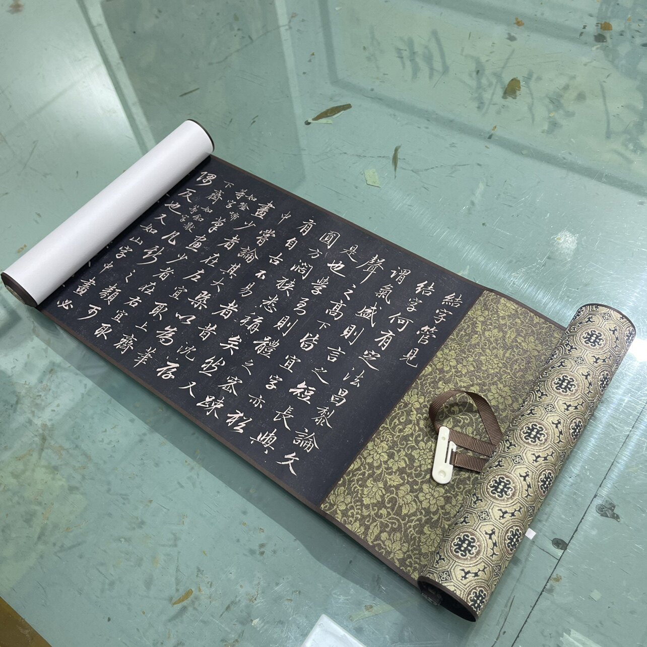 清 成亲王 行书《书论三则》 古代名家字帖长卷碑拓高清微喷复制