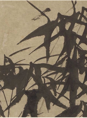 郑板桥墨竹图水墨国画古字画微喷