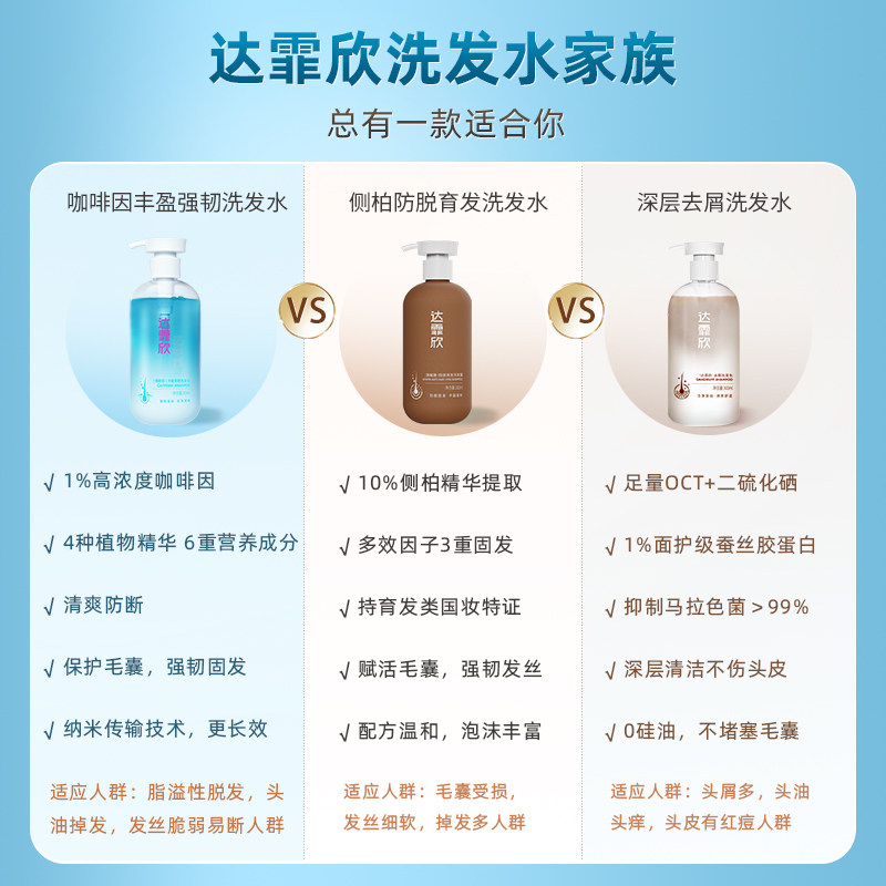 【直播专享】达霏欣咖啡因滋润洗发水 达霏欣洗发水