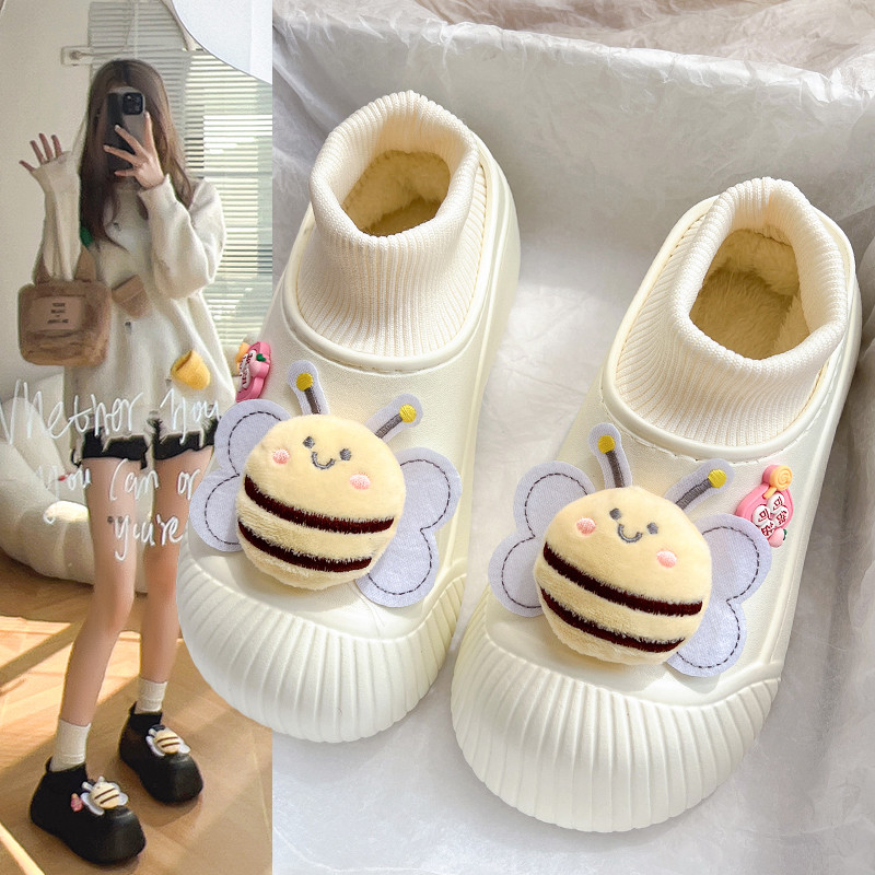 棉拖鞋女士秋冬季加绒保暖室内居家外穿防滑防水可爱厚底包跟棉鞋,淘宝优惠券,粉丝福利购,淘宝优惠卷