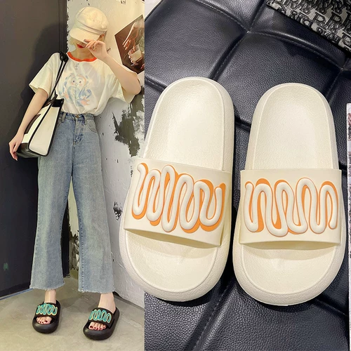 Tide, летние тапочки, модная обувь, нескользящие слайдеры на платформе, коллекция 2021, популярно в интернете