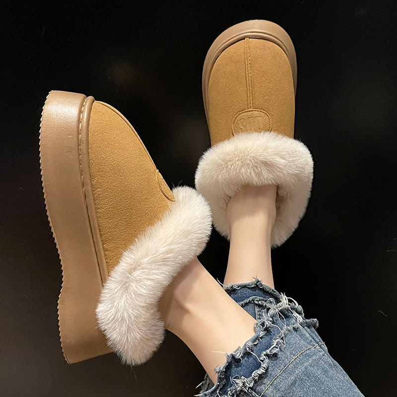 包头棉拖鞋女冬季外穿简约时尚加绒加厚保暖家居室内防滑厚底拖鞋,淘宝优惠券,粉丝福利购,淘宝优惠卷