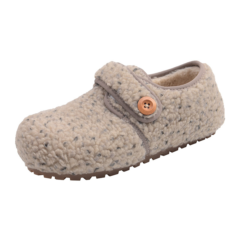 网红毛毛勃肯鞋女2025冬季新款加绒保暖棉鞋休闲魔术贴学生雪地靴,淘宝优惠券,粉丝福利购,淘宝优惠卷