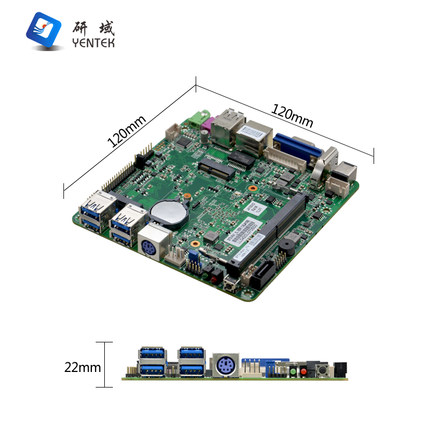 研域工控F41迷你主板J4105/4125四核MINI-ITX桌面NUC电脑一体主机 - 图2