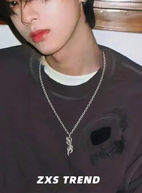 复古「鹿角生花」男女生小众项链