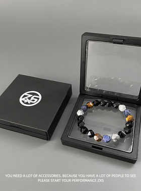 嘻哈不掉色天然虎眼石黑玛瑙手链