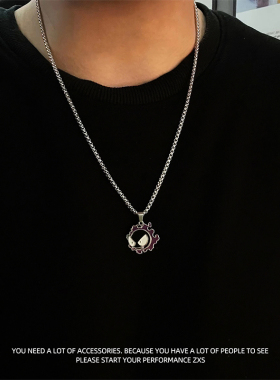 小众鬼斯项链男潮嘻哈