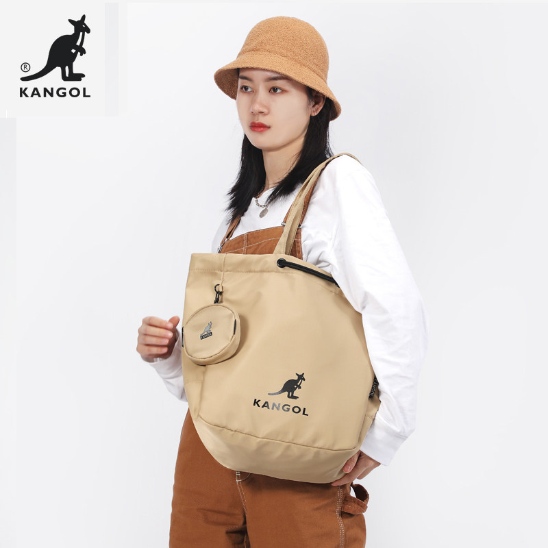 kangol官方正品2021新款抽绳健身包 kangol女士包袋