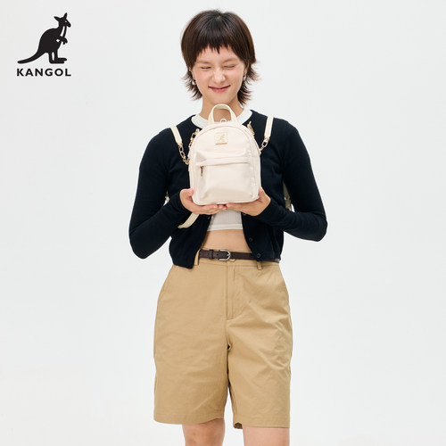 KANGOL官方迷你小背包女士双肩2025新款通勤高级感小众百搭小书包 - 图0