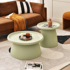 Maifan Nordic style round coffee table modern small apartment living room combination plastic coffee table size round table personality