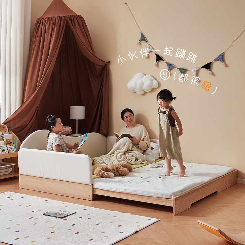 Koala forest solid wood floor bed small apartment