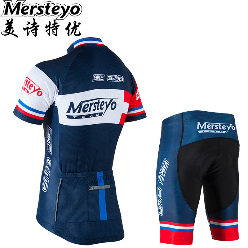 mersteyo/美诗特优男夏季骑行服短袖套装自行车服装骑行短裤雷昂 - 图2