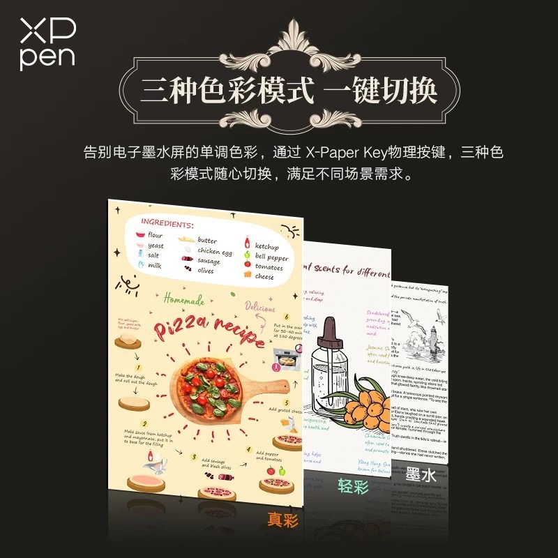 蒙以XPPen彩色记事平板Magic Note Pad网课手写录课笔记手写识别 - 图1