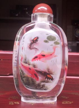 水晶商务送朋友礼物内画鼻烟壶