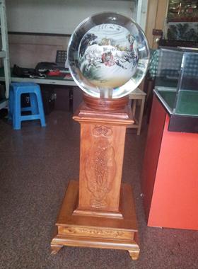 办公室家居客厅水晶球装饰摆件