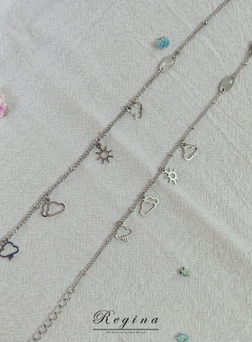 原创项链Regina医用钛钢女钛钢