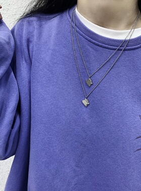 小众女ins可爱项链卡通毛衣链