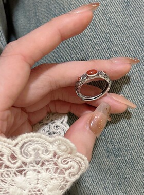 复古国潮戒指招财饰品福禄葫芦民族国风开口调节男女指环食指创意