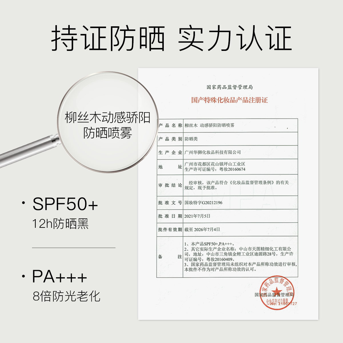 【鹿晗同款】柳丝木防晒喷雾身体隔离面部防紫外线正品SPF50+军训 - 图2