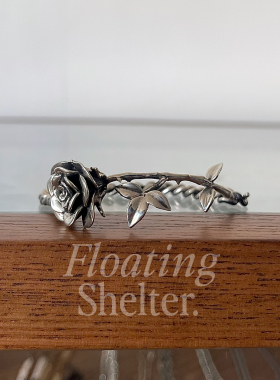 移动庇护所白铜做旧荆棘玫瑰手链