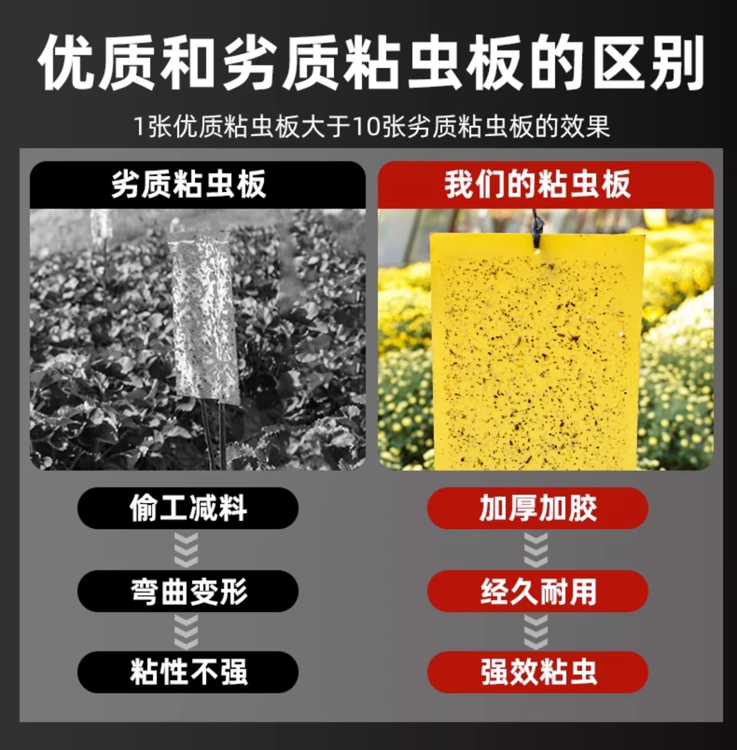 双面粘虫板黄板诱虫板果园大棚防虫板果蝇针蜂黄板诱捕器蓟马蓝板,淘宝优惠券,粉丝福利购,淘宝优惠卷