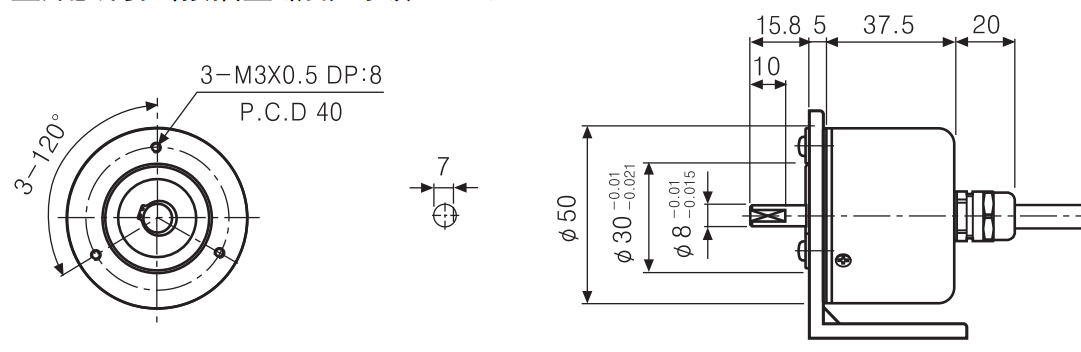 光电机电编码器E40S6-E50S8-E40S8-1000-3-T-24 1024 600N-2000-图1