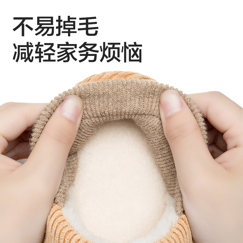 网易严选棉拖鞋女款秋冬季新款保暖情侣家居室内防滑包跟居家男士