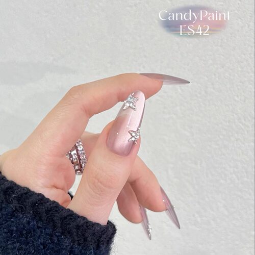 CandyPaint第七弹淡彩玻璃珠猫眼冰透水光感水光美甲猫眼胶ES48 - 图2