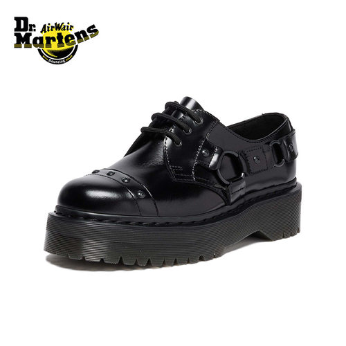 Dr.Martens马丁博士1461 Quad HRNS秋新款爆款舒适小厚底皮鞋单鞋 - 图0