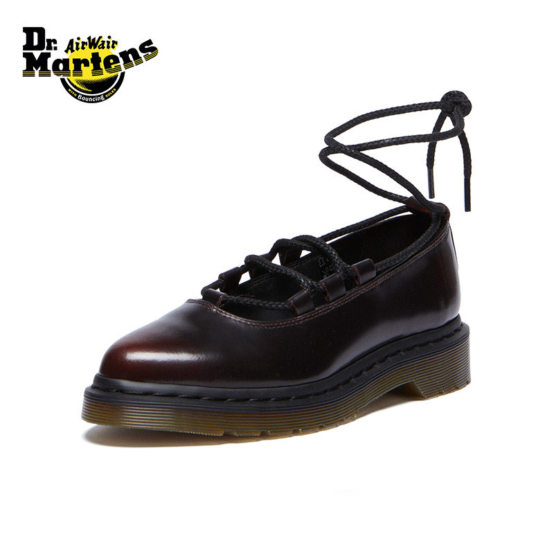 Dr.Martens马丁博士Elphie II女尖头系带芭蕾风皮鞋浅口玛丽珍鞋,淘宝优惠券,粉丝福利购,淘宝优惠卷