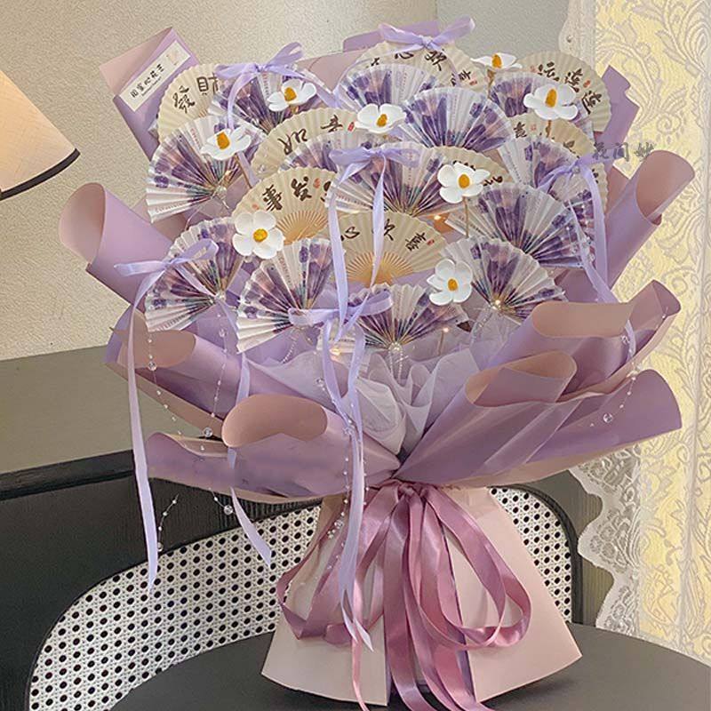 纪念日创意diy蝴蝶仿真花有钱花玫瑰自制材料包花艺生日礼物女友 - 图3