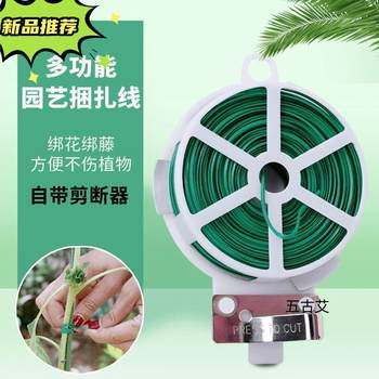 Multi-function thickened gardening strapping wire auxiliary climbing vine fixer ທາດເຫຼັກສາຍຢາງບາງໆ