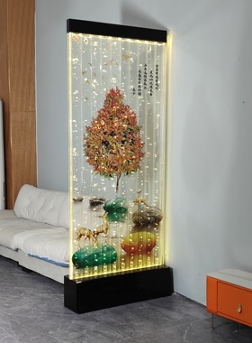 【石来运转】6  低噪音升级系统 水幕墙屏风隔断流水玄关轻奢简约