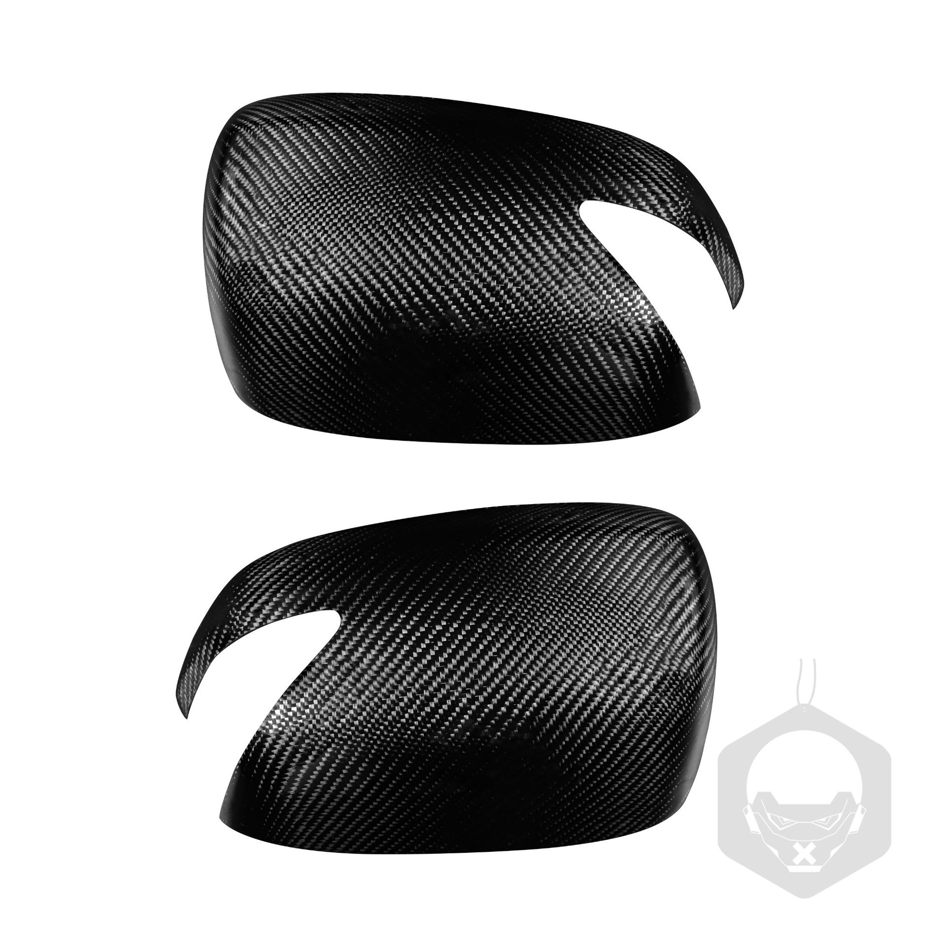 适用本田飞度 08-13碳纤维后视镜外壳装饰贴汽车改装配件-带灯款