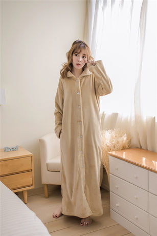 long sleeve fleece nightdress